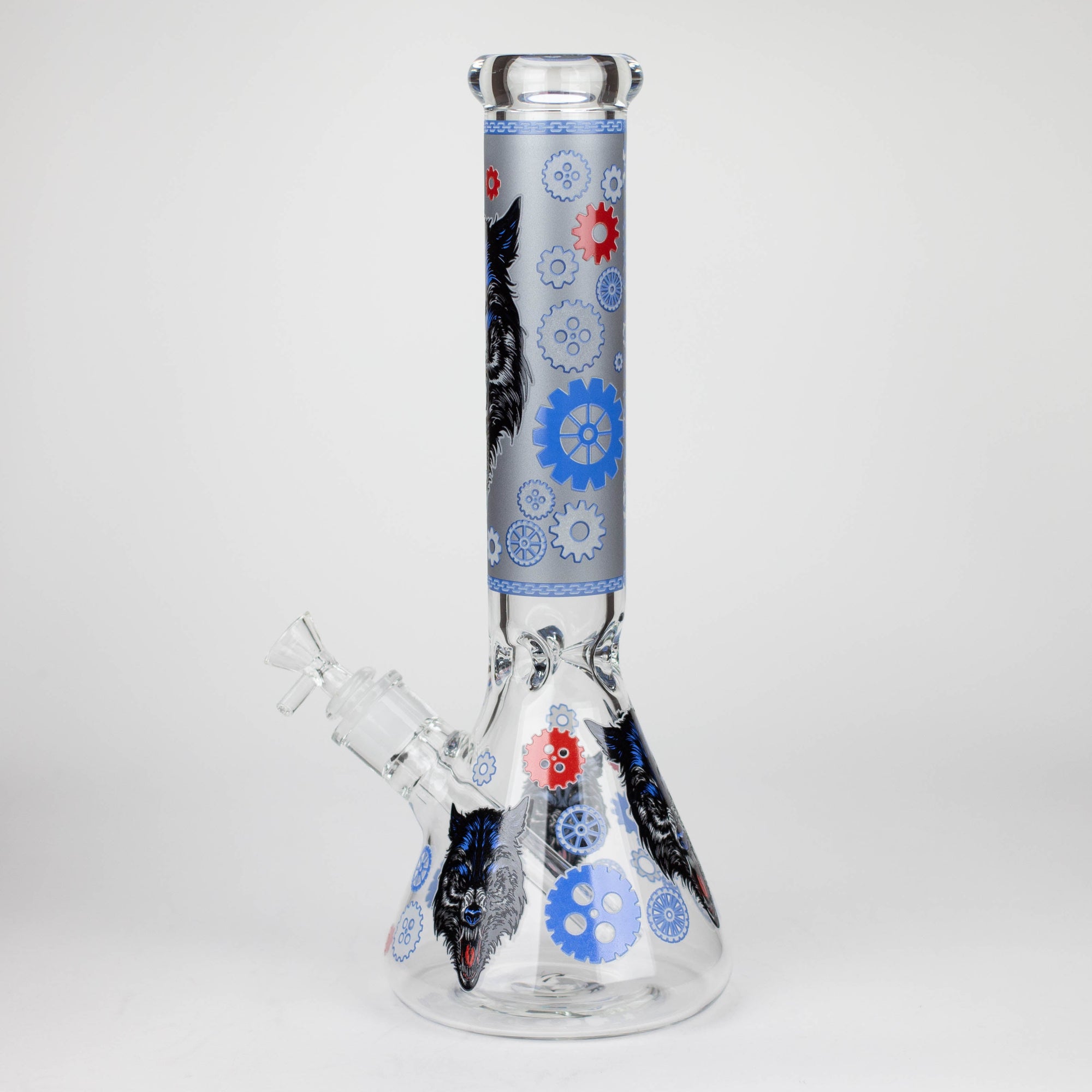 13.5 " JJ WOLF GLOW IN THE DARK BONG_5