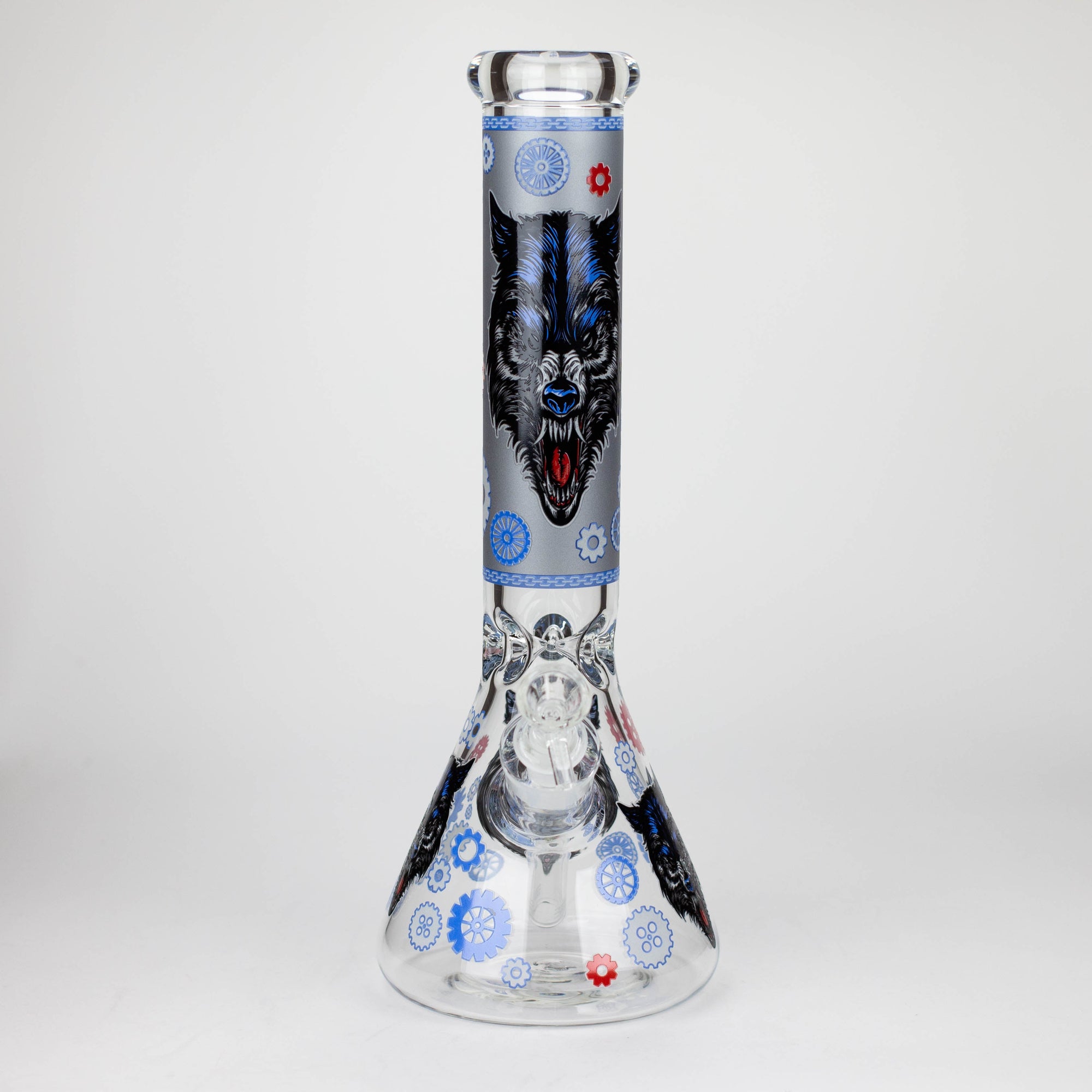 13.5 " JJ WOLF GLOW IN THE DARK BONG_6