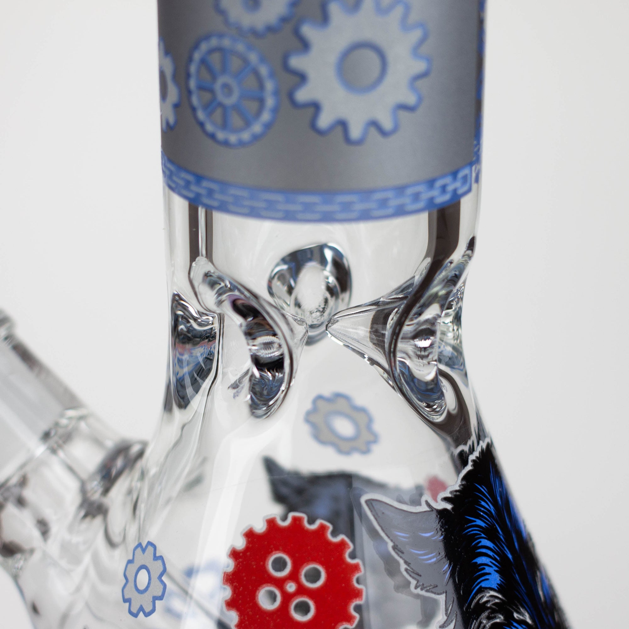 13.5 " JJ WOLF GLOW IN THE DARK BONG_7