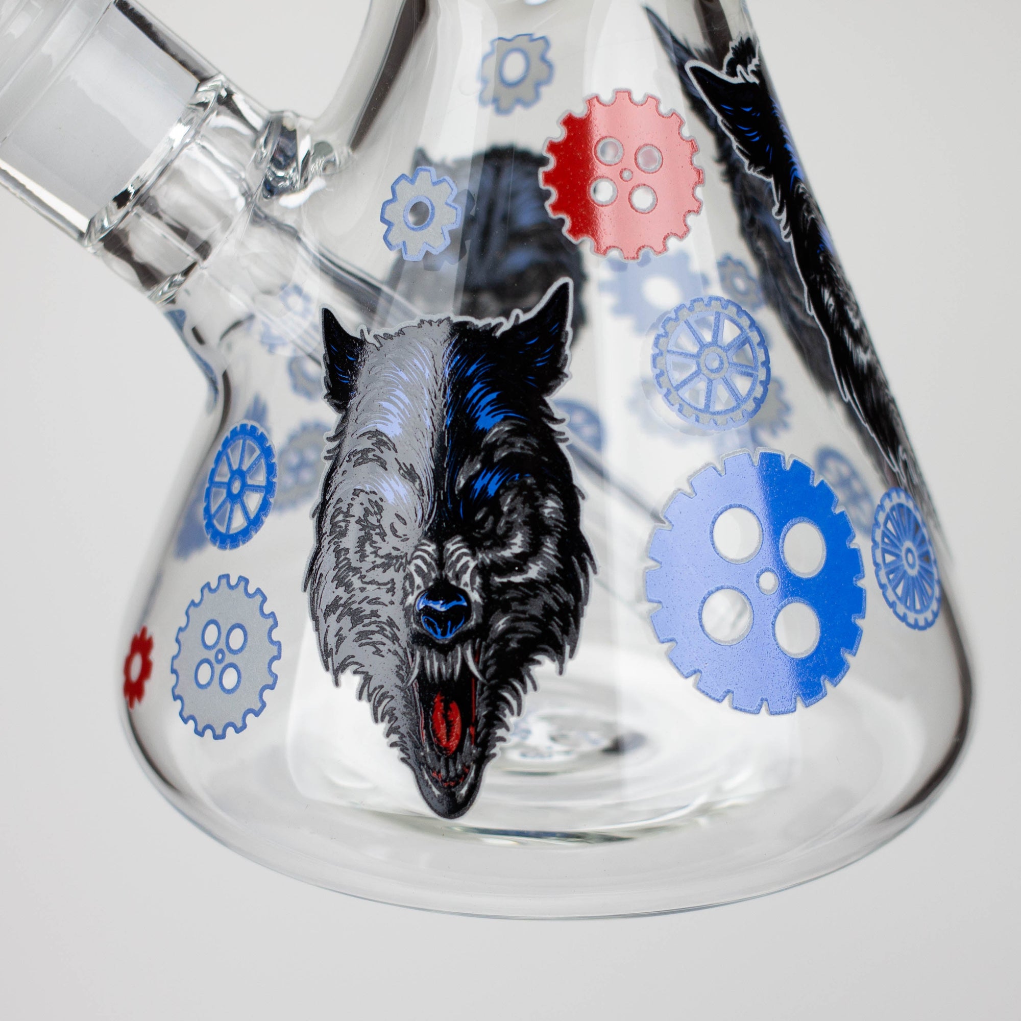 13.5 " JJ WOLF GLOW IN THE DARK BONG_9