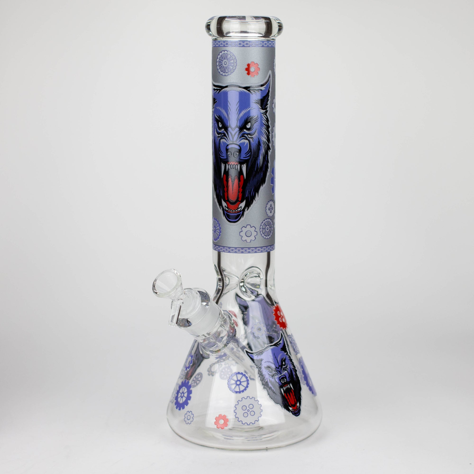 13.5 " JJ WOLF GLOW IN THE DARK BONG_3