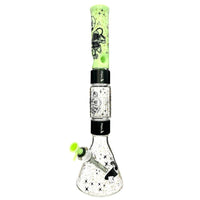 20" Halo Bong Spaced Out Beaker Double Stack - INHALCO