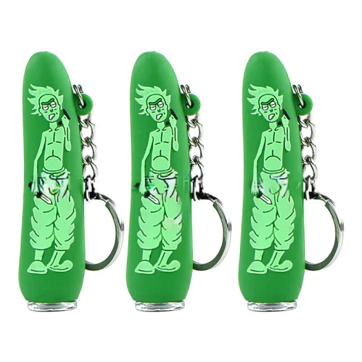 3&quot; Silicone One Hitter with Key Chain