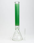 17.5" Star 7 mm glass water bong_10