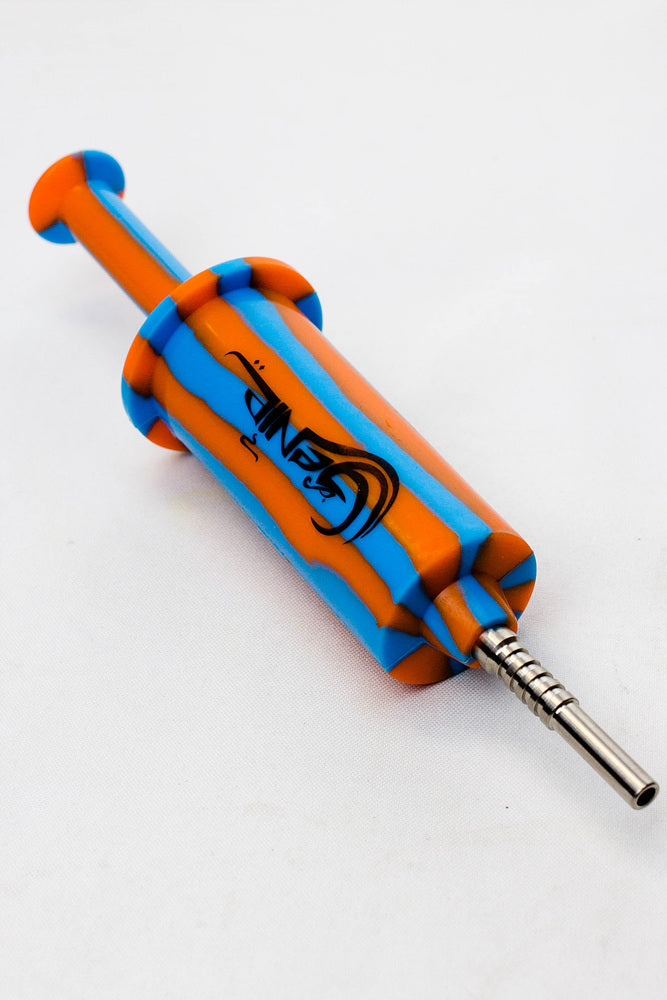 Mixed Color Silicone Syringe Shape Nectar Collector