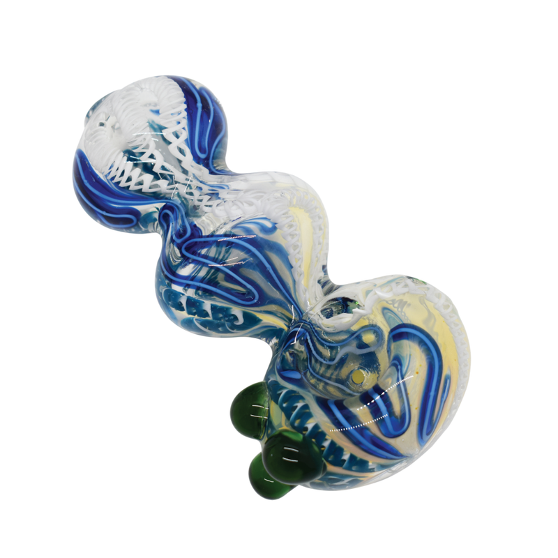 Squiggle Heavy Spiral Glass Pipe - INHALCO