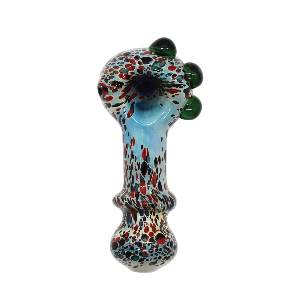 Polka Dots Small Glass Pipe - INHALCO