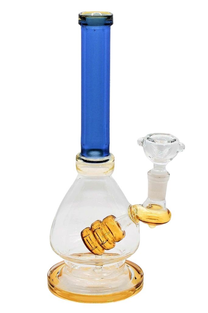 9&quot; Beaker Style Perc Bong With 14mm Flower Bowl