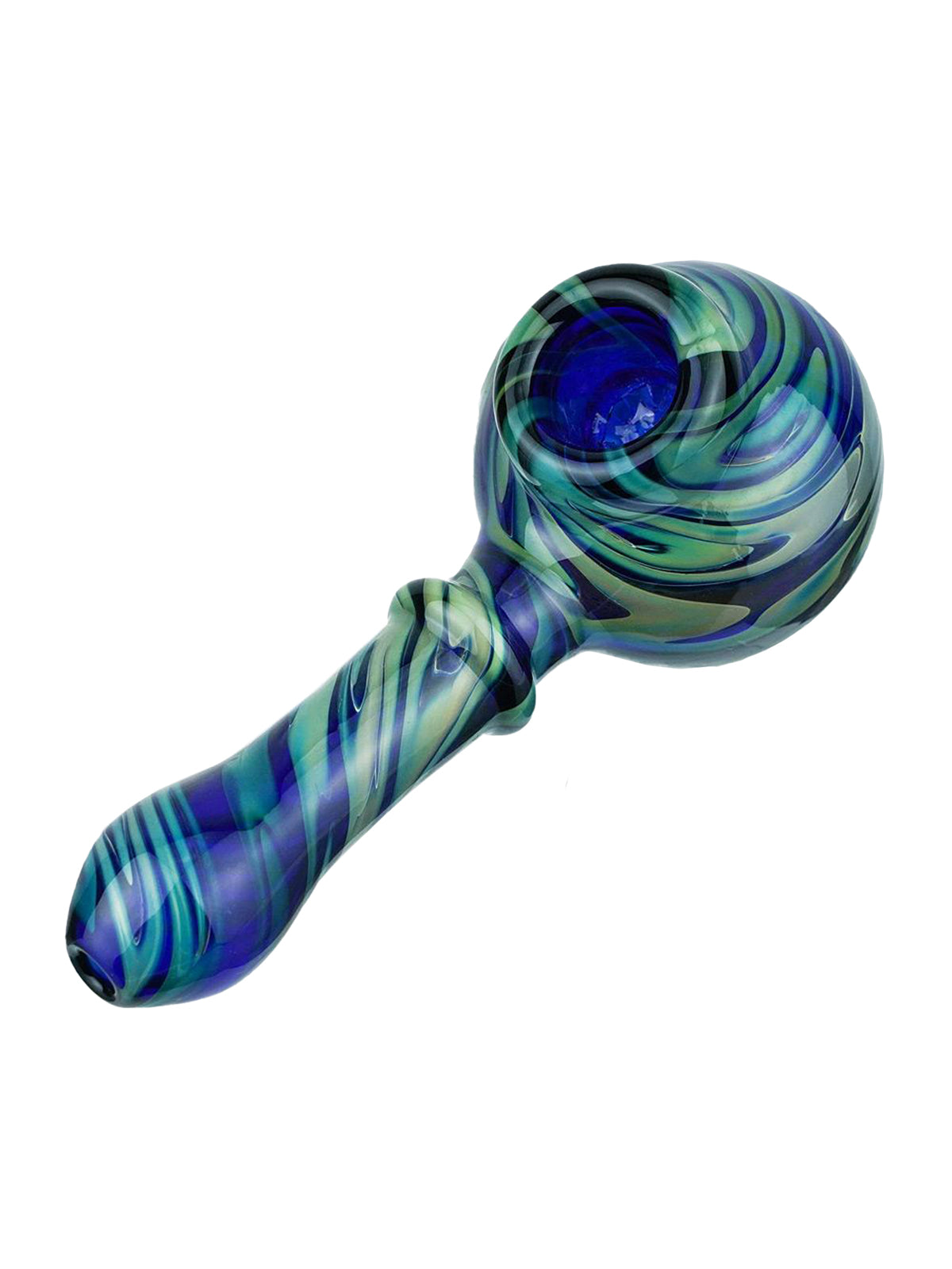 Stratus Glass HandPipe &quot;Oil In Water&quot; With BIS
