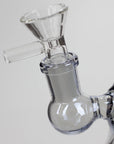 6" 2-in-1 fixed 3 hole diffuser bell Metallic tinted bubbler_3