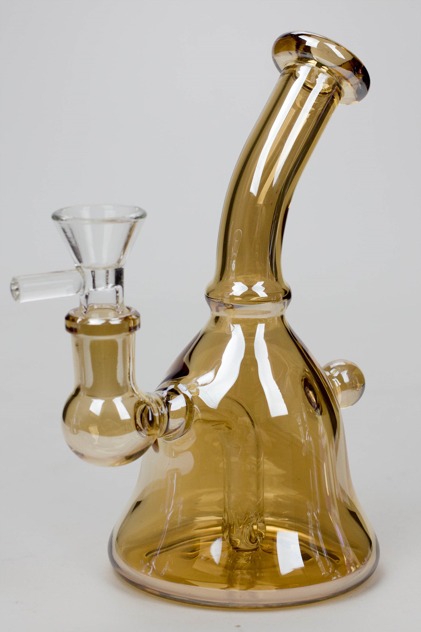 6&quot; 2-in-1 fixed 3 hole diffuser bell Metallic tinted bubbler_9