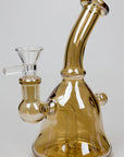 6" 2-in-1 fixed 3 hole diffuser bell Metallic tinted bubbler_9