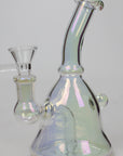 6" 2-in-1 fixed 3 hole diffuser bell Metallic tinted bubbler_10
