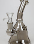 6" 2-in-1 fixed 3 hole diffuser bell Metallic tinted bubbler_11