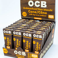 OCB Pre-rolled Cone - Virgin Unbleached Rolling Paper - King size_0
