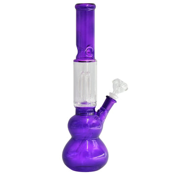 14" Water Bubble Bong With Perc