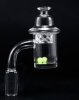 Quartz Banger with Spinner Carb Cap and Terp Pearls - INHALCO