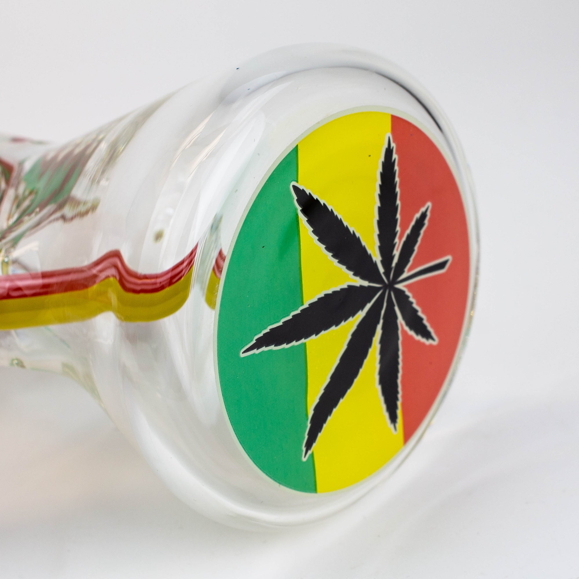 Rasta Man Classic Beaker Glass Bong