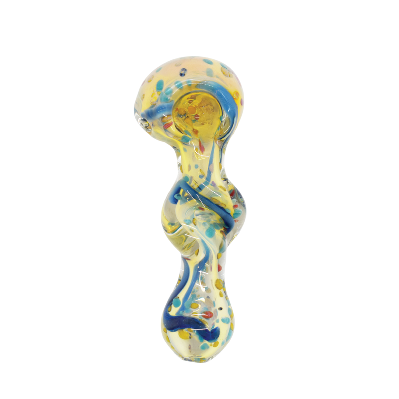 Colorful Twisted Glass Pipe - INHALCO