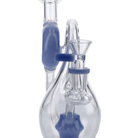 7" Milky Blue Mini Recycler Water Pipe