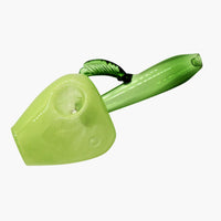 Green Glass Apple Pipe - INHALCO
