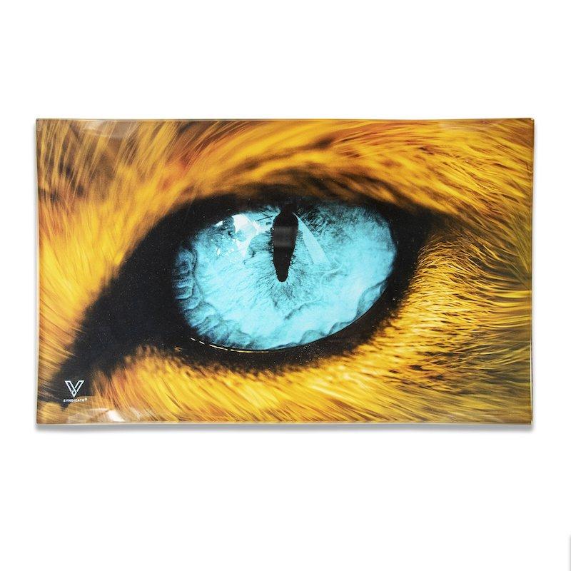 Blue Eye Tiger Glass Tray
