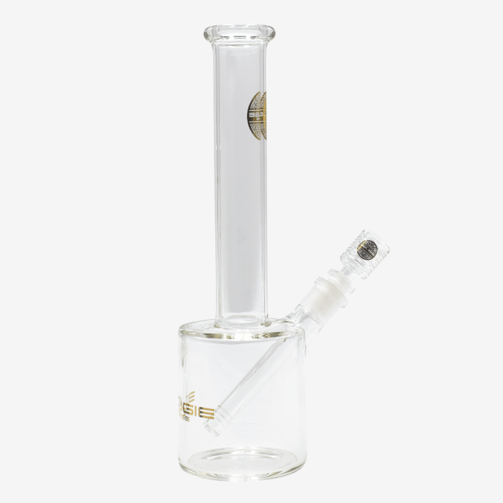Bougie Glass Short Straight Water Pipe 12.5&quot; - INHALCO