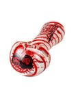 Cheech & Chong Hand Glass 40th Anniversary Glass Spoon Pipe red