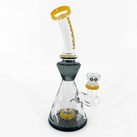 Cheech Glass Showerhead Perc Beaker Glass Bong 9"