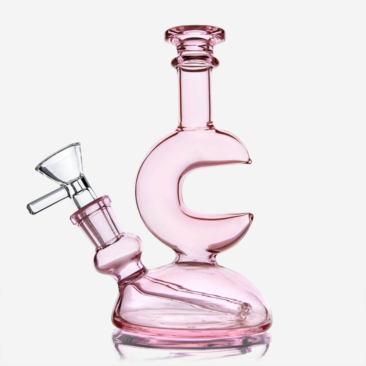 Crescent Moon Bong, Pink Bong | INHALCO