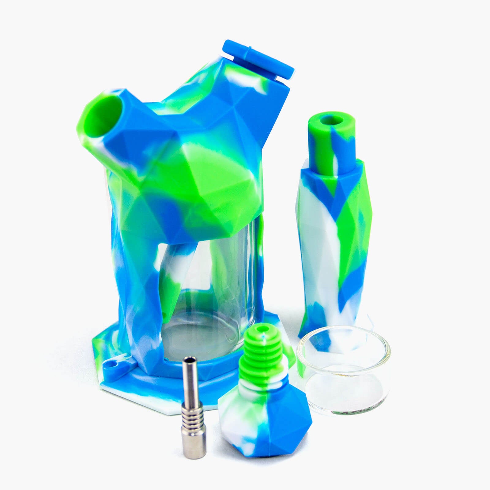 Gemini Silicone Water Pipe - INHALCO