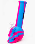 9" Genie Skull Detachable Silicone Water Pipe Multi Colored - INHALCO