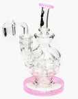 6" Genie Glass Recycle Rig Showerhead Diffuser