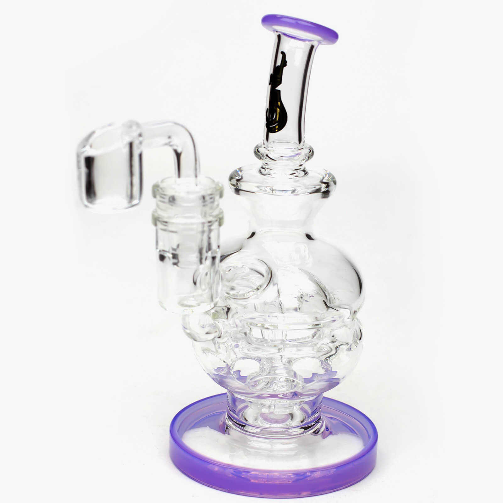 6&quot; Genie Glass Recycle Rig Showerhead Diffuser