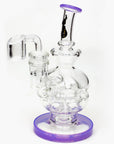 6" Genie Glass Recycle Rig Showerhead Diffuser