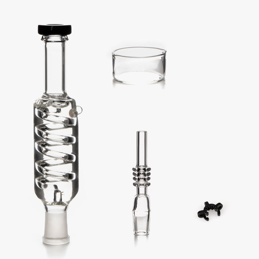 Popsicle Glycerin Glass Dab Straw 5.5 with 10mm Titanium Tip
