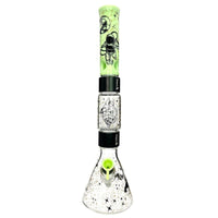 20" Halo Bong Spaced Out Beaker Double Stack - INHALCO
