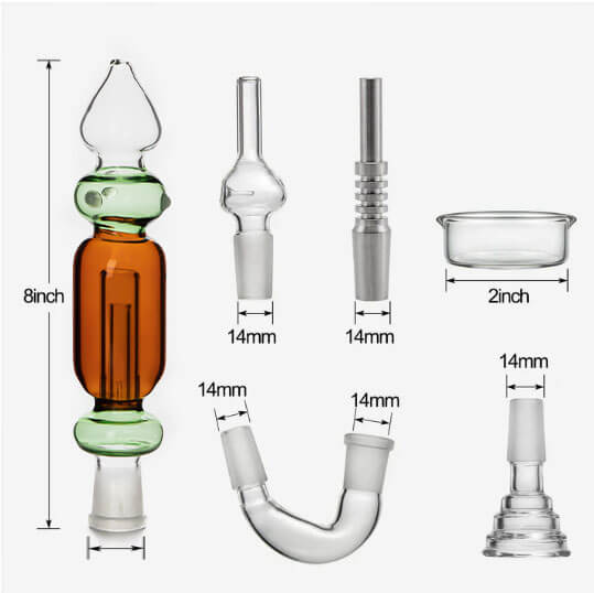 Glass Nectar Collector With Silicone Cover – INHALCO