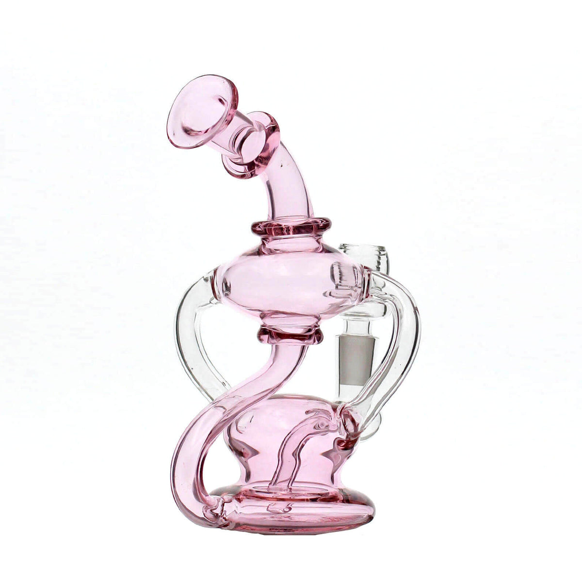 Pink Dab Rig, Triple Recycler Bong | INHALCO