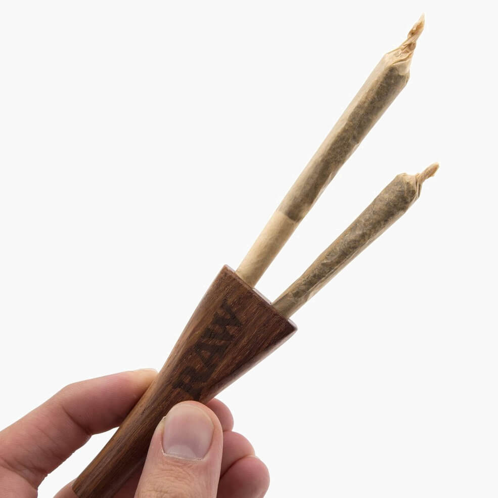 RAW Double Barrel Wooden Joint Holder - INHALCO
