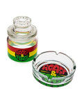 Glass Stash Jar & Ashtray Set - INHALCO