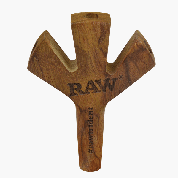 Raw King Size Wooden Trident Holder - INHALCO