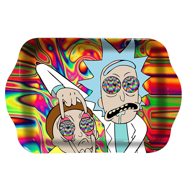 Rick and Morty Trippy Eyes Rolling Tray - INHALCO