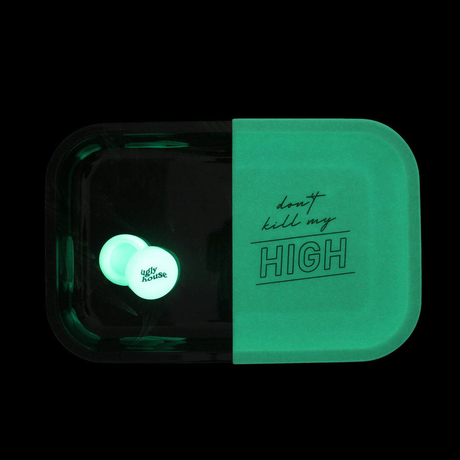 Rolling Tray Dab Kit Glow In The Dark - INHALCO