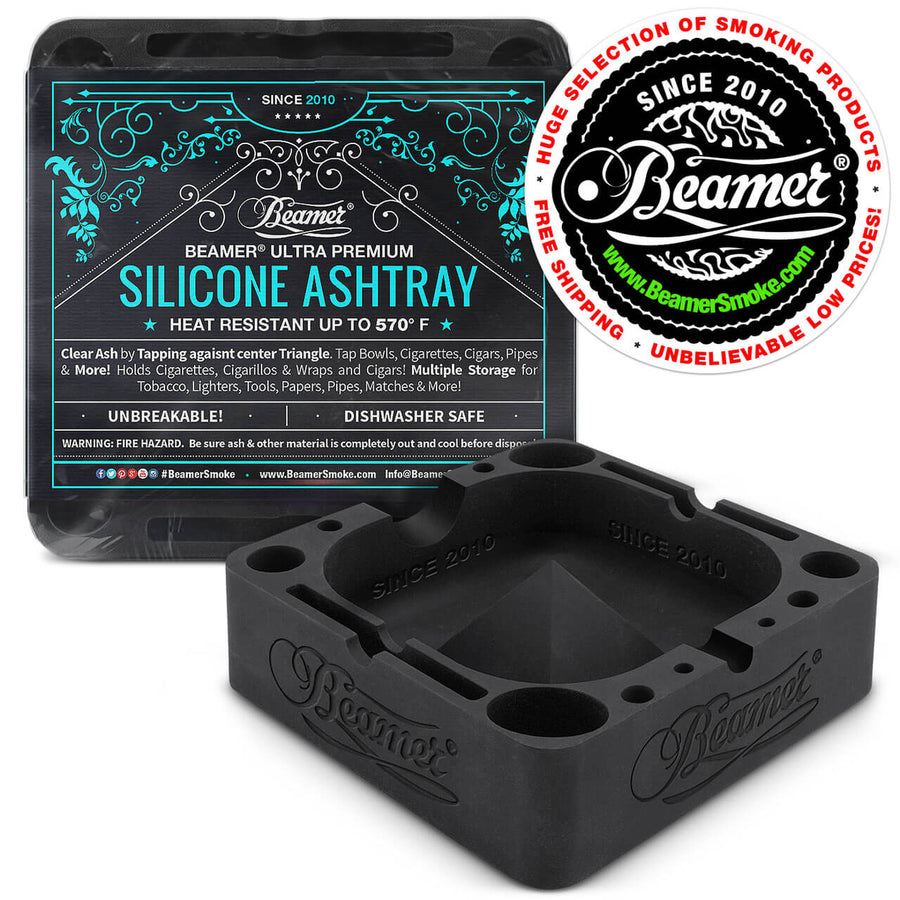 Silicone Ashtray With Holding Slots - INHALCO