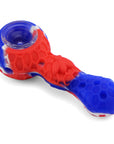 Silicone Pipe Weed With Glass Bowl - INHALCO