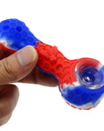 Silicone Pipe Weed With Glass Bowl - INHALCO
