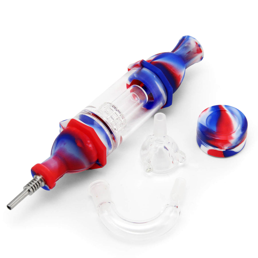 Silicone & Glass Nectar Collector Kit - INHALCO
