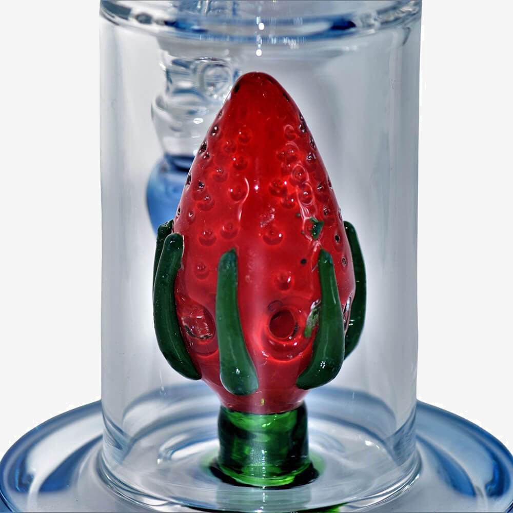 12&quot; Strawberry Perc Water Pipe - INHALCO