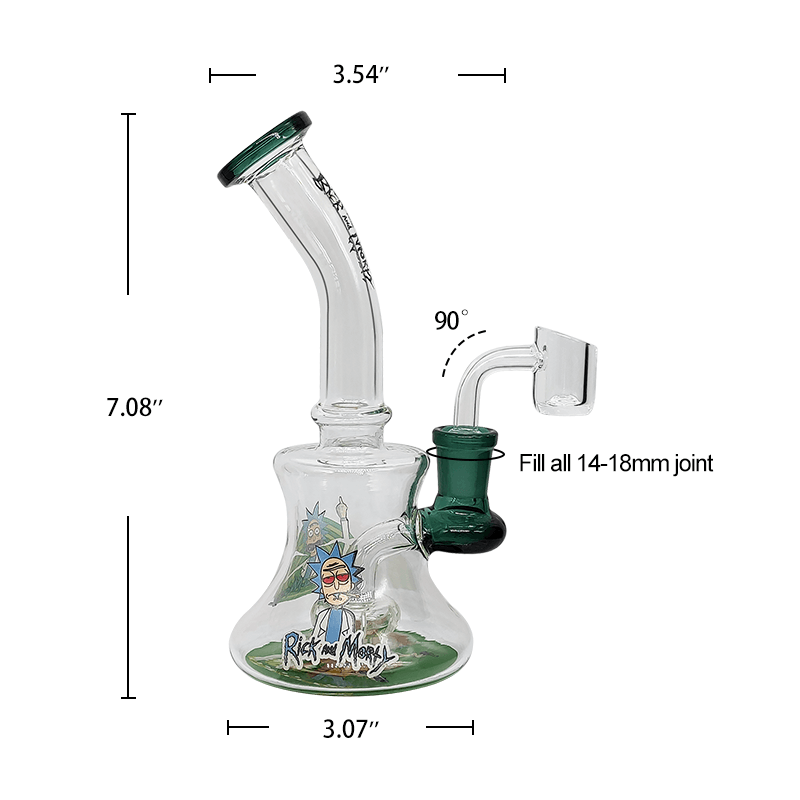 Decal Glass Dab Rig